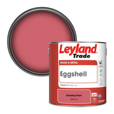 Leyland Trade Wood & Metal Eggshell Paint Bleeding Heart (Ppg17-14) 2.5L from B&Q