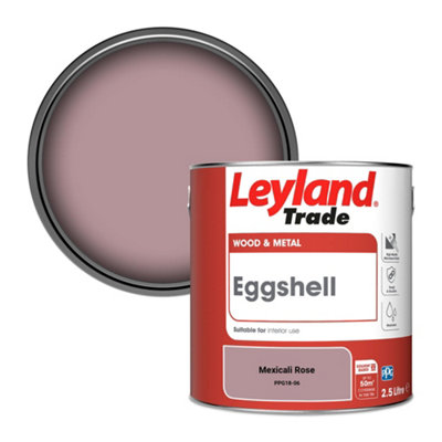 Leyland Trade Wood & Metal Eggshell Paint Mexicali Rose (Ppg18-06) 2.5L from B&Q