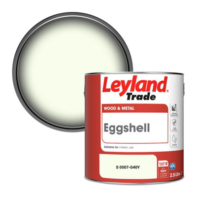 Leyland Trade Wood & Metal Eggshell Paint (S 0507-G40Y) 2.5L from B&Q