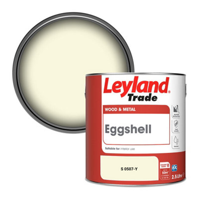 Leyland Trade Wood & Metal Eggshell Paint (S 0507-Y) 2.5L from B&Q