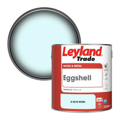 Leyland Trade Wood & Metal Eggshell Paint (S 0510-B30G) 2.5L from B&Q