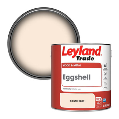 Leyland Trade Wood & Metal Eggshell Paint (S 0510-Y60R) 2.5L from B&Q