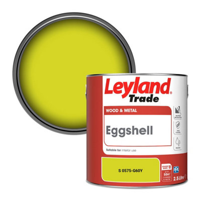 Leyland Trade Wood & Metal Eggshell Paint (S 0575-G60Y) 2.5L from B&Q