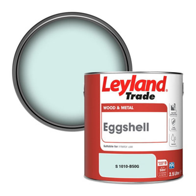 Leyland Trade Wood & Metal Eggshell Paint (S 1010-B50G) 2.5L from B&Q