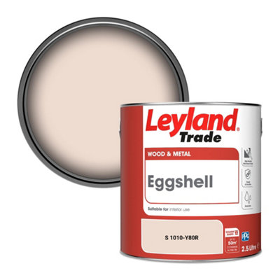 Leyland Trade Wood & Metal Eggshell Paint (S 1010-Y80R) 2.5L from B&Q