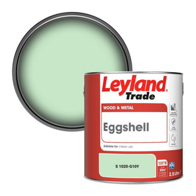 Leyland Trade Wood & Metal Eggshell Paint (S 1020-G10Y) 2.5L from B&Q