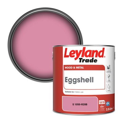 Leyland Trade Wood & Metal Eggshell Paint (S 1050-R20B) 2.5L from B&Q