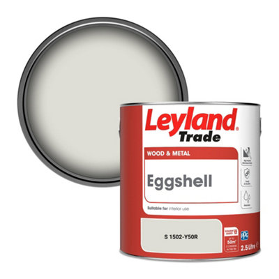 Leyland Trade Wood & Metal Eggshell Paint (S 1502-Y50R) 2.5L from B&Q
