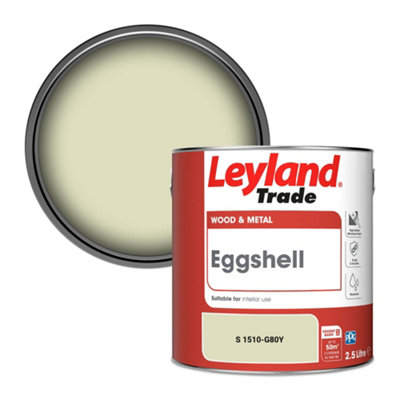 Leyland Trade Wood & Metal Eggshell Paint (S 1510-G80Y) 2.5L from B&Q