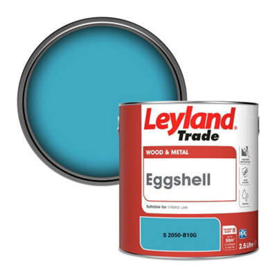 Leyland Trade Wood & Metal Eggshell Paint (S 2050-B10G) 2.5L from B&Q