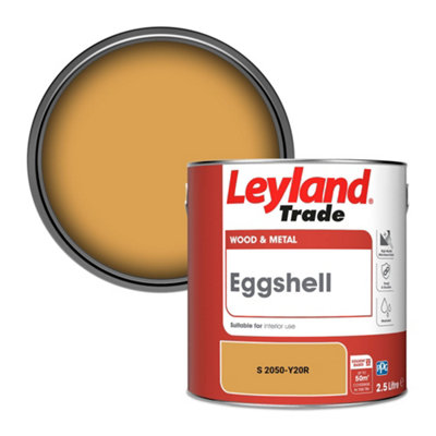 Leyland Trade Wood & Metal Eggshell Paint (S 2050-Y20R) 2.5L from B&Q