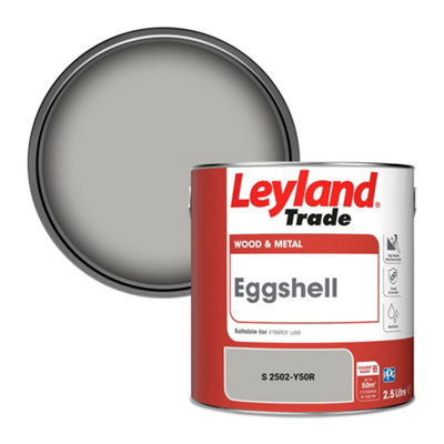 Leyland Trade Wood & Metal Eggshell Paint (S 2502-Y50R) 2.5L from B&Q