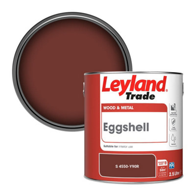 Leyland Trade Wood & Metal Eggshell Paint (S 4550-Y90R) 2.5L from B&Q