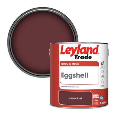 Leyland Trade Wood & Metal Eggshell Paint (S 5040-R10B) 2.5L from B&Q