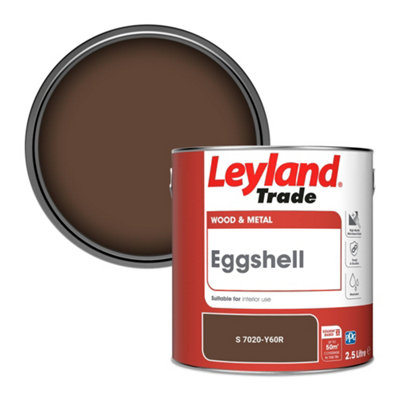 Leyland Trade Wood & Metal Eggshell Paint (S 7020-Y60R) 2.5L from B&Q