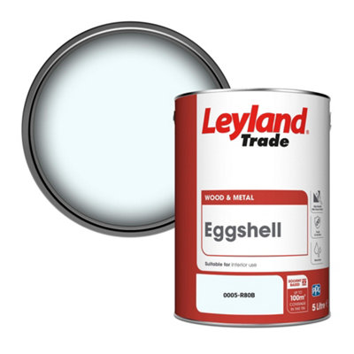 Leyland Trade Wood & Metal Eggshell Paint (0005-R80B) 5L from B&Q