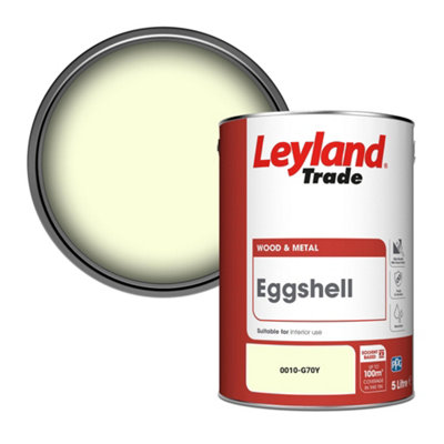 Leyland Trade Wood & Metal Eggshell Paint (0010-G70Y) 5L from B&Q