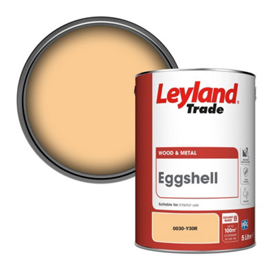 Leyland Trade Wood & Metal Eggshell Paint (0030-Y30R) 5L from B&Q