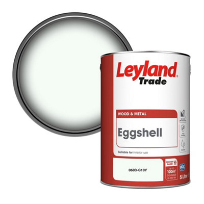 Leyland Trade Wood & Metal Eggshell Paint (0603-G10Y) 5L from B&Q