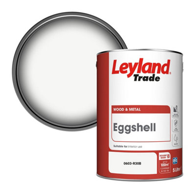 Leyland Trade Wood & Metal Eggshell Paint (0603-R30B) 5L from B&Q