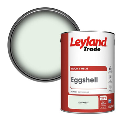 Leyland Trade Wood & Metal Eggshell Paint (1005-G20Y) 5L from B&Q