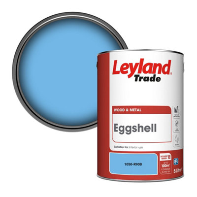Leyland Trade Wood & Metal Eggshell Paint (1050-R90B) 5L from B&Q