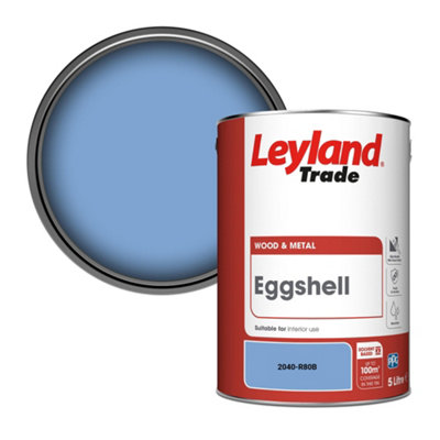 Leyland Trade Wood & Metal Eggshell Paint (2040-R80B) 5L from B&Q