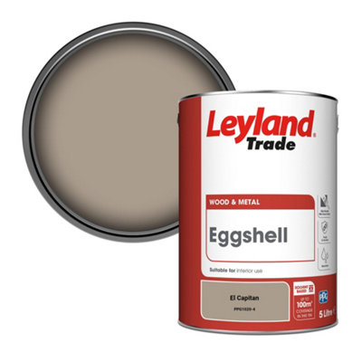 Leyland Trade Wood & Metal Eggshell Paint El Capitan (Ppg1020-4) 5L from B&Q