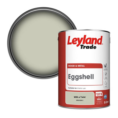 Leyland Trade Wood & Metal Eggshell Paint With A Twist (Ppg1028-2) 5L from B&Q