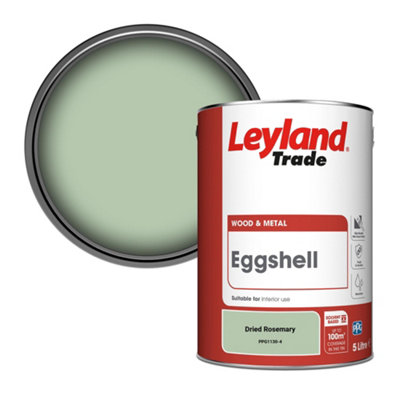 Leyland Trade Wood & Metal Eggshell Paint Dried Rosemary (Ppg1130-4) 5L from B&Q