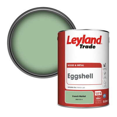 Leyland Trade Wood & Metal Eggshell Paint French Market (Ppg1131-4) 5L from B&Q