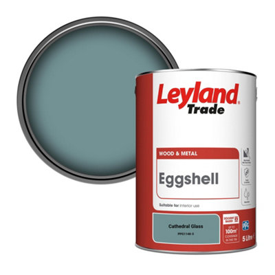 Leyland Trade Wood & Metal Eggshell Paint Cathedral Glass (Ppg1148-5) 5L from B&Q