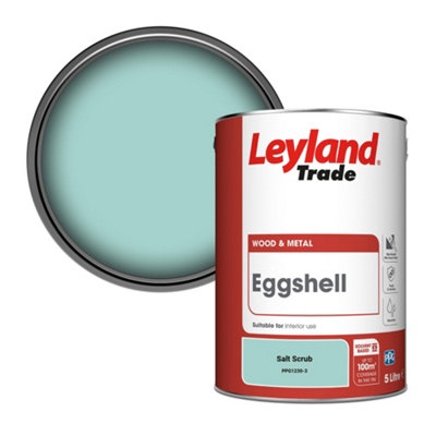 Leyland Trade Wood & Metal Eggshell Paint Salt Scrub (Ppg1230-3) 5L from B&Q