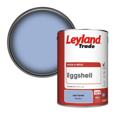 Leyland Trade Wood & Metal Eggshell Paint Lilac Sachet (Ppg1245-4) 5L from B&Q