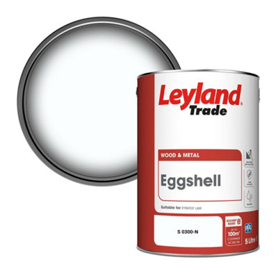 Leyland Trade Wood & Metal Eggshell Paint (S 0300-N) 5L from B&Q