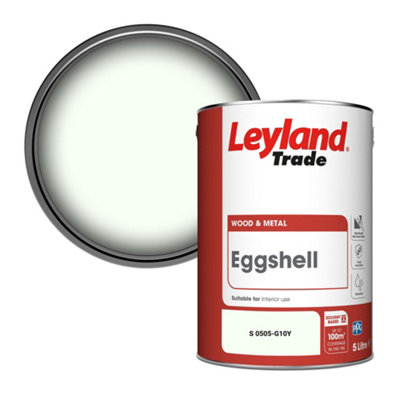Leyland Trade Wood & Metal Eggshell Paint (S 0505-G10Y) 5L from B&Q
