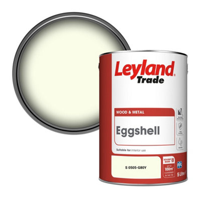 Leyland Trade Wood & Metal Eggshell Paint (S 0505-G80Y) 5L from B&Q