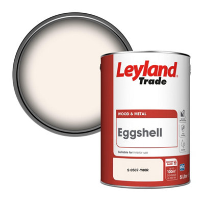 Leyland Trade Wood & Metal Eggshell Paint (S 0507-Y80R) 5L from B&Q