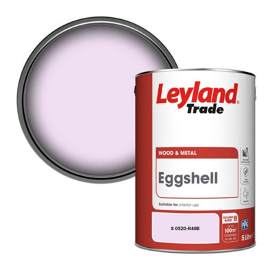 Leyland Trade Wood & Metal Eggshell Paint (S 0520-R40B) 5L from B&Q