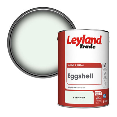 Leyland Trade Wood & Metal Eggshell Paint (S 0804-G20Y) 5L from B&Q
