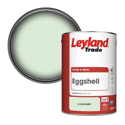 Leyland Trade Wood & Metal Eggshell Paint (S 1010-G20Y) 5L from B&Q