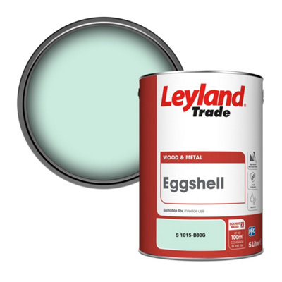 Leyland Trade Wood & Metal Eggshell Paint (S 1015-B80G) 5L from B&Q
