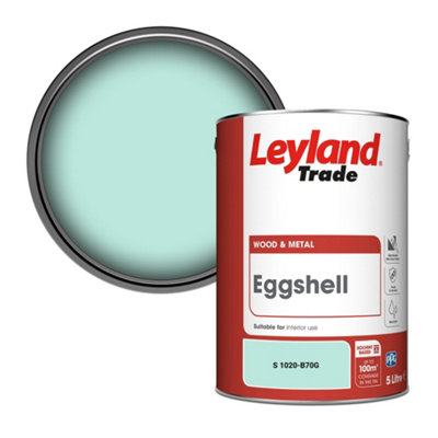 Leyland Trade Wood & Metal Eggshell Paint (S 1020-B70G) 5L from B&Q