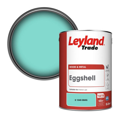 Leyland Trade Wood & Metal Eggshell Paint (S 1040-B60G) 5L from B&Q
