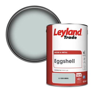 Leyland Trade Wood & Metal Eggshell Paint (S 1505-B80G) 5L from B&Q