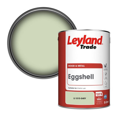 Leyland Trade Wood & Metal Eggshell Paint (S 1515-G40Y) 5L from B&Q