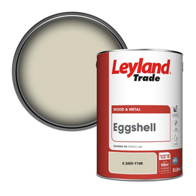 Leyland Trade Wood & Metal Eggshell Paint (S 2005-Y10R) 5L from B&Q