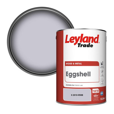 Leyland Trade Wood & Metal Eggshell Paint (S 2010-R50B) 5L from B&Q