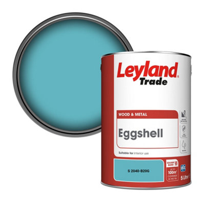 Leyland Trade Wood & Metal Eggshell Paint (S 2040-B20G) 5L from B&Q