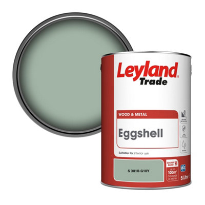 Leyland Trade Wood & Metal Eggshell Paint (S 3010-G10Y) 5L from B&Q